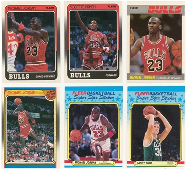 1987/88 and 1988/87  Fleer High Grade Basketball Complete Sets Pair (3 Different)